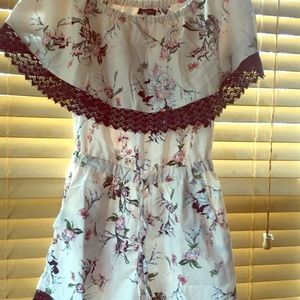 Pink and black floral